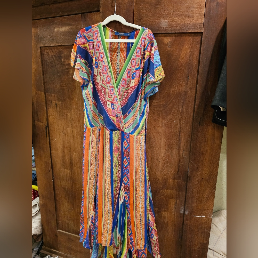 Polo Ralph Lauren Silk Hankerchief Dress